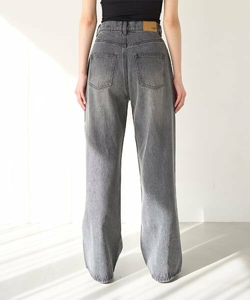 Mi-je / ミジェ その他パンツ | タックデニムワイドパンツ【韓国ファッション】 | 詳細4