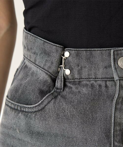 Mi-je / ミジェ その他パンツ | タックデニムワイドパンツ【韓国ファッション】 | 詳細5