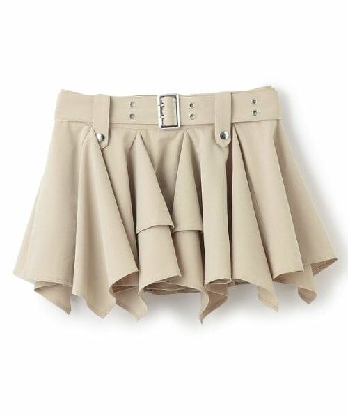 Mi-je / ミジェ ミニ・ひざ丈スカート | ヘムベルトミニスカート【韓国ファッション】 | 詳細1