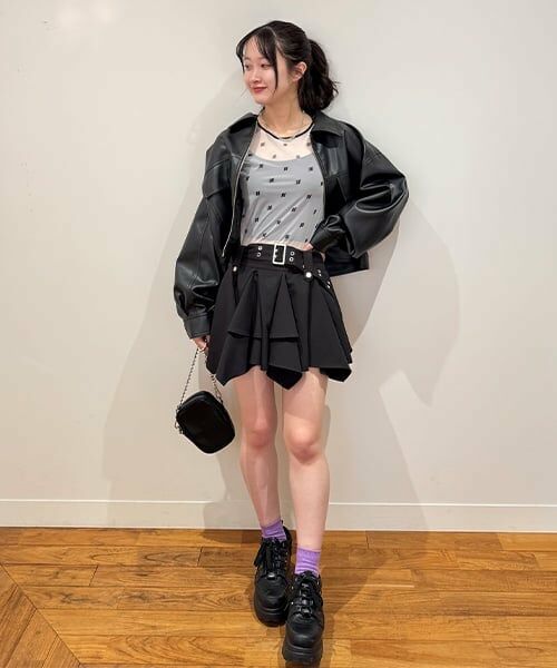 Mi-je / ミジェ ミニ・ひざ丈スカート | ヘムベルトミニスカート【韓国ファッション】 | 詳細15