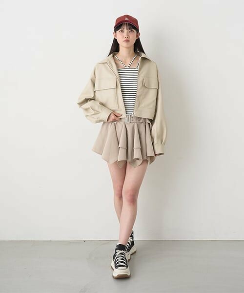 Mi-je / ミジェ ミニ・ひざ丈スカート | ヘムベルトミニスカート【韓国ファッション】 | 詳細4