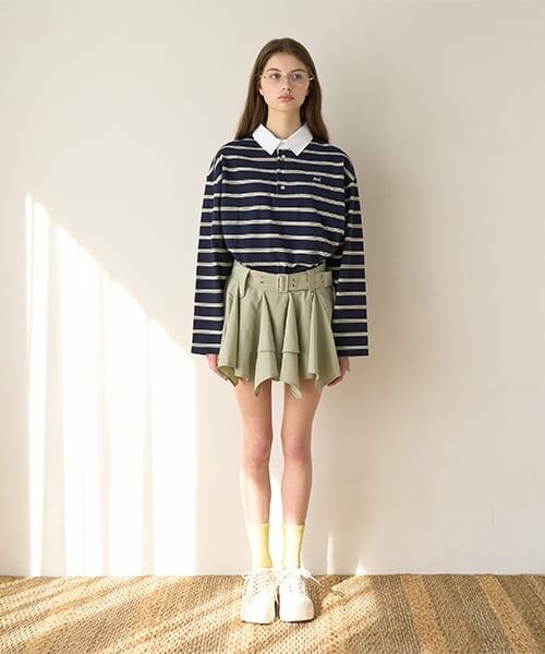 Mi-je / ミジェ ミニ・ひざ丈スカート | ヘムベルトミニスカート【韓国ファッション】 | 詳細5