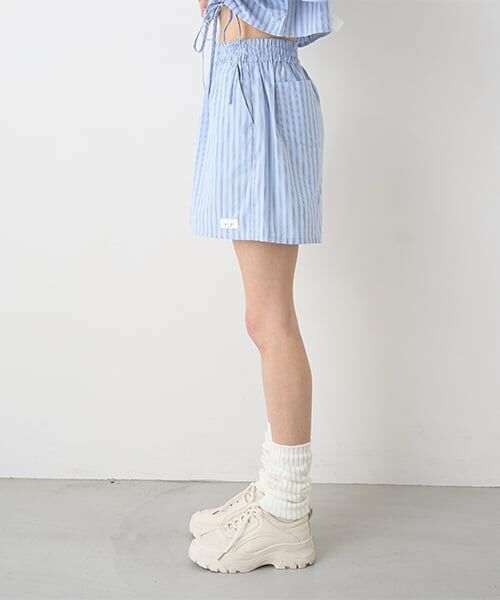 Mi-je / ミジェ ショート・ハーフ・半端丈パンツ | ストライプショートパンツ【韓国ファッション】 | 詳細3
