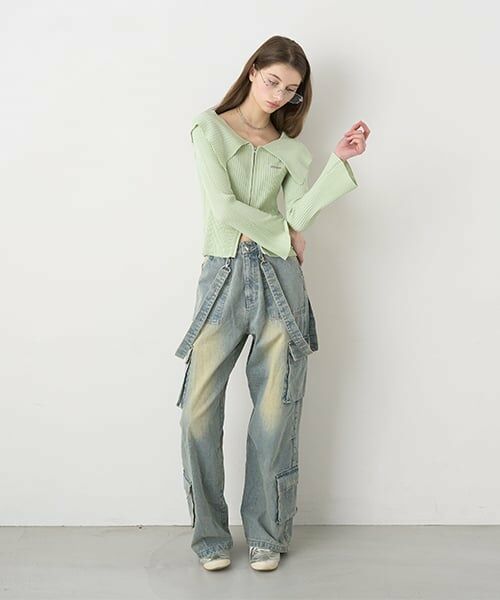 Mi-je / ミジェ その他パンツ | デニムカーゴパンツ【韓国ファッション】 | 詳細1