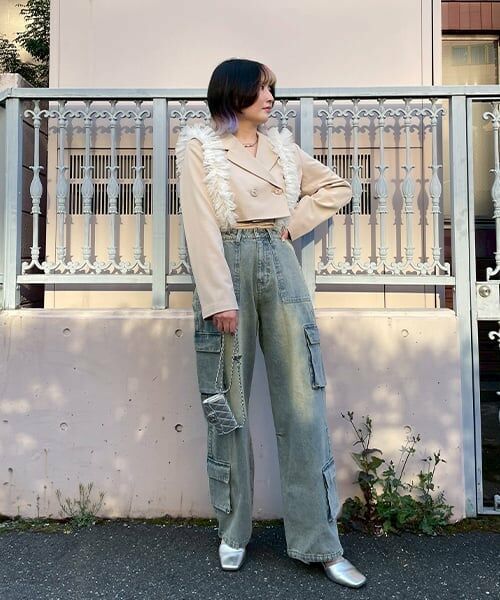 Mi-je / ミジェ その他パンツ | デニムカーゴパンツ【韓国ファッション】 | 詳細17