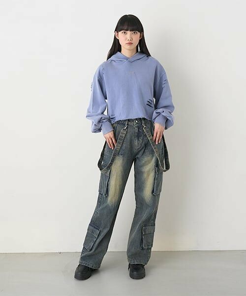 Mi-je / ミジェ その他パンツ | デニムカーゴパンツ【韓国ファッション】 | 詳細2