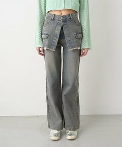 Mi-je / ミジェ その他パンツ | ラップ付デニムワイドパンツ【韓国ファッション】