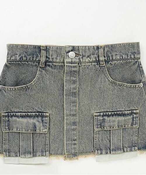 Mi-je / ミジェ その他パンツ | ラップ付デニムワイドパンツ【韓国ファッション】 | 詳細14