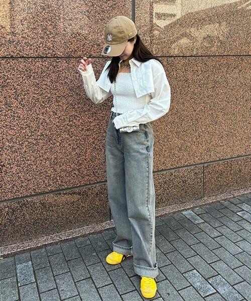 Mi-je / ミジェ その他パンツ | ラップ付デニムワイドパンツ【韓国ファッション】 | 詳細24