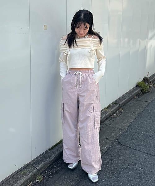Mi-je / ミジェ その他パンツ | サイドラインカーゴパンツ【韓国ファッション】 | 詳細16