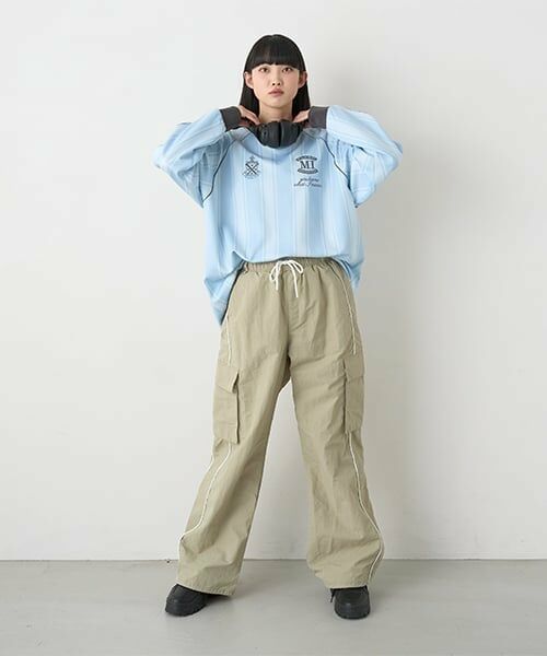 Mi-je / ミジェ その他パンツ | サイドラインカーゴパンツ【韓国ファッション】 | 詳細5