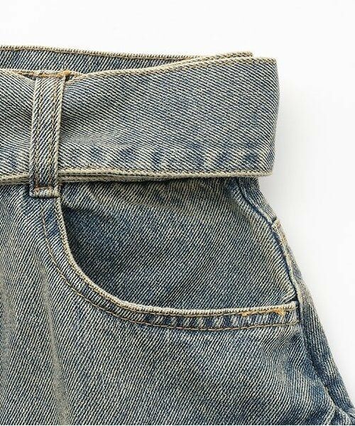 Mi-je / ミジェ ミニ・ひざ丈スカート | ベルトつきデニムカーゴスカート【韓国ファッション】 | 詳細10