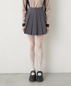 Mi-je / ミジェ ミニ・ひざ丈スカート | キルトベルトプリーツスカート【韓国ファッション】