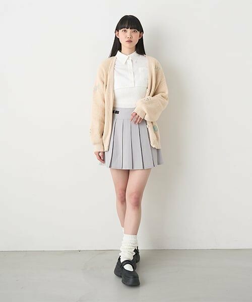 Mi-je / ミジェ ミニ・ひざ丈スカート | キルトベルトプリーツスカート【韓国ファッション】 | 詳細9
