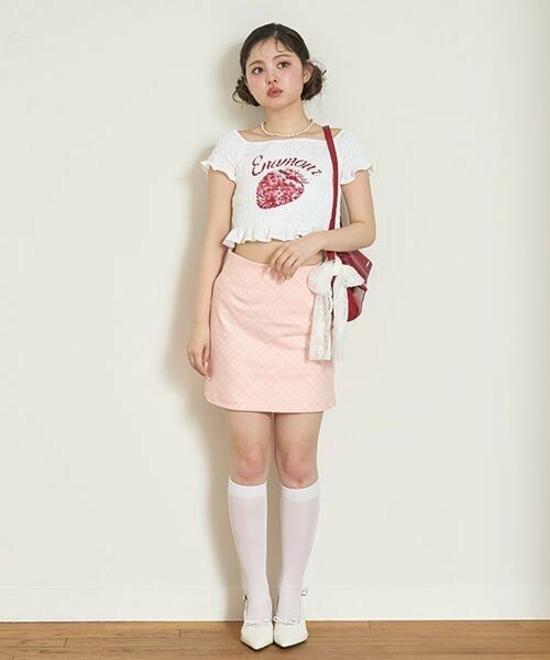 Mi-je / ミジェ ミニ・ひざ丈スカート | 台形チェックスカート【韓国ファッション】 | 詳細1