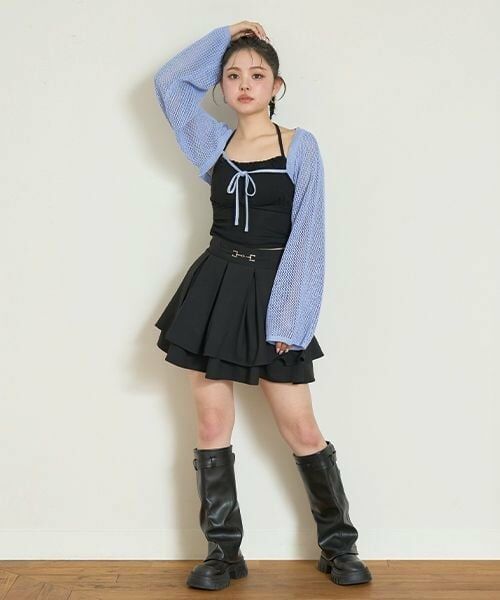 Mi-je / ミジェ ミニ・ひざ丈スカート | ハイウエストプリーツスカート【韓国ファッション】 | 詳細1