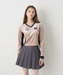 Mi-je / ミジェ Tシャツ | ベロアコンパクトプルオーバー【韓国ファッション】