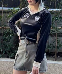 Mi-je / ミジェ Tシャツ | ベロアコンパクトプルオーバー【韓国ファッション】