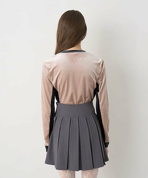 Mi-je / ミジェ Tシャツ | ベロアコンパクトプルオーバー【韓国ファッション】 | 詳細6