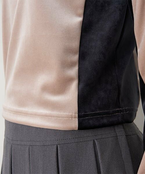 Mi-je / ミジェ Tシャツ | ベロアコンパクトプルオーバー【韓国ファッション】 | 詳細9