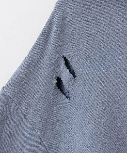 Mi-je / ミジェ スウェット | ダメージクロップドパーカ【韓国ファッション】 | 詳細10