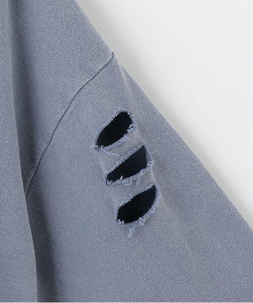 Mi-je / ミジェ スウェット | ダメージクロップドパーカ【韓国ファッション】 | 詳細11