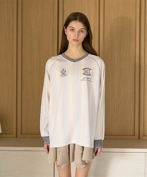 Mi-je / ミジェ スウェット | ユニフォームプルオーバー【韓国ファッション】 | 詳細4