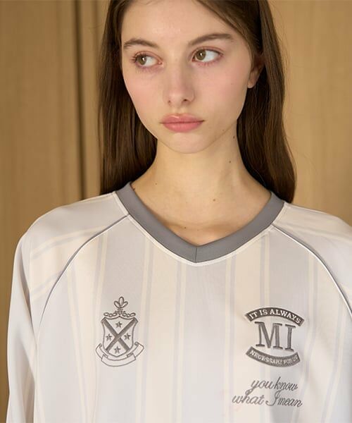 Mi-je / ミジェ スウェット | ユニフォームプルオーバー【韓国ファッション】 | 詳細8