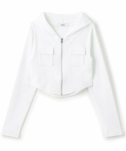 Mi-je / ミジェ スウェット | 切替コンパクトパーカ【韓国ファッション】 | 詳細1