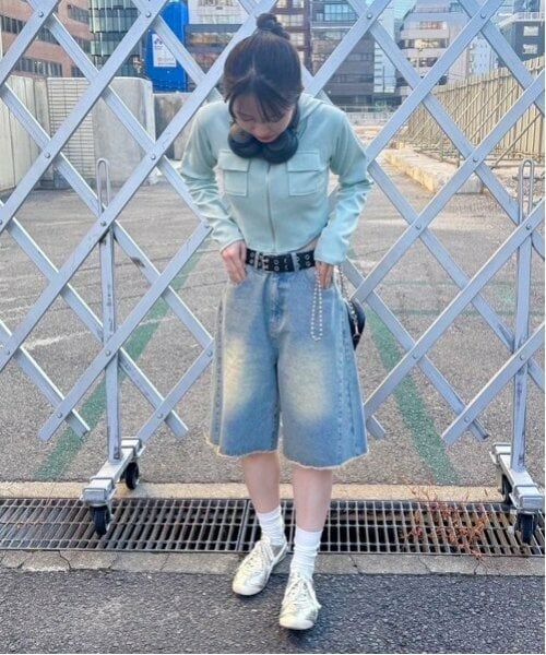 Mi-je / ミジェ スウェット | 切替コンパクトパーカ【韓国ファッション】 | 詳細14