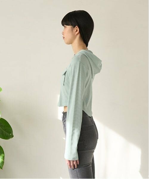 Mi-je / ミジェ スウェット | 切替コンパクトパーカ【韓国ファッション】 | 詳細5