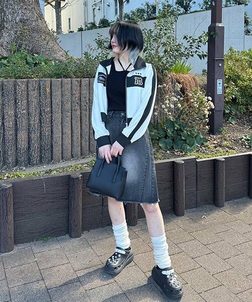 Mi-je / ミジェ ブルゾン | バイカラーロゴトラックジャケット【韓国ファッション】 | 詳細17