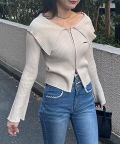 Mi-je / ミジェ ニット・セーター | セーラーカラーZIPニット【韓国ファッション】