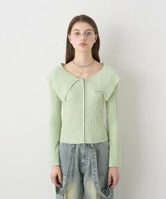 Mi-je / ミジェ ニット・セーター | セーラーカラーZIPニット【韓国ファッション】