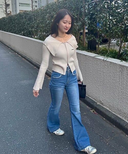 Mi-je / ミジェ ニット・セーター | セーラーカラーZIPニット【韓国ファッション】 | 詳細14