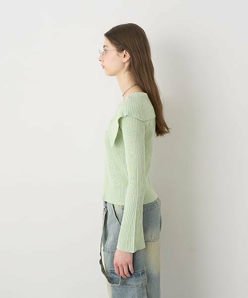 Mi-je / ミジェ ニット・セーター | セーラーカラーZIPニット【韓国ファッション】 | 詳細4