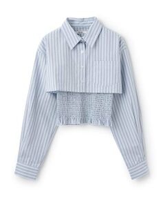 Mi-je / ミジェ シャツ・ブラウス | クロップドシャツビスチェSET【韓国ファッション】