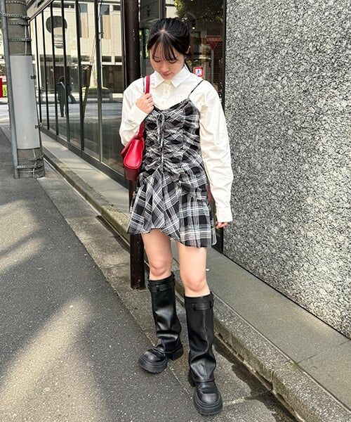 Mi-je / ミジェ シャツ・ブラウス | クロップドシャツビスチェSET【韓国ファッション】 | 詳細20