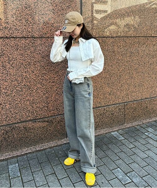 Mi-je / ミジェ シャツ・ブラウス | クロップドシャツビスチェSET【韓国ファッション】 | 詳細23