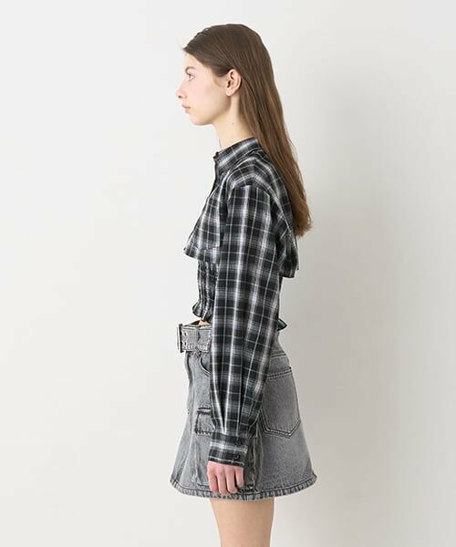 Mi-je / ミジェ シャツ・ブラウス | クロップドシャツビスチェSET【韓国ファッション】 | 詳細4