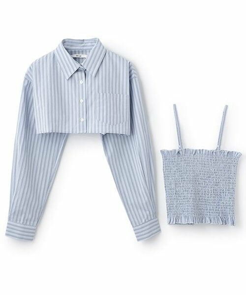 Mi-je / ミジェ シャツ・ブラウス | クロップドシャツビスチェSET【韓国ファッション】 | 詳細9