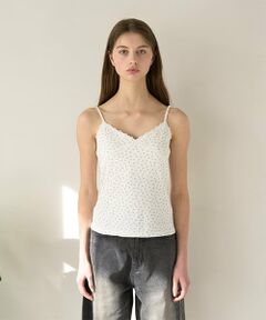 Mi-je / ミジェ Tシャツ | クロスレースキャミ【韓国ファッション】