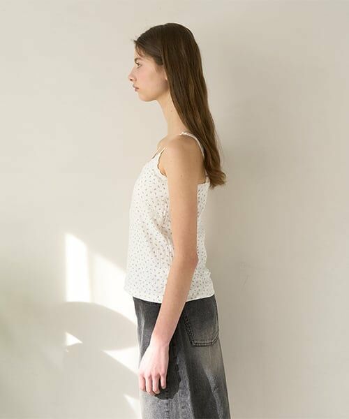 Mi-je / ミジェ Tシャツ | クロスレースキャミ【韓国ファッション】 | 詳細4