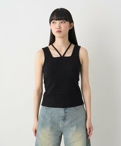 Mi-je / ミジェ Tシャツ | クロスホルタータンク【韓国ファッション】