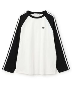 Mi-je / ミジェ Tシャツ | ラインラグラン長袖Tシャツ【韓国ファッション】