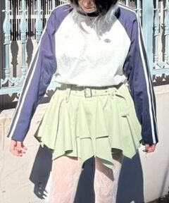 Mi-je / ミジェ Tシャツ | ラインラグラン長袖Tシャツ【韓国ファッション】