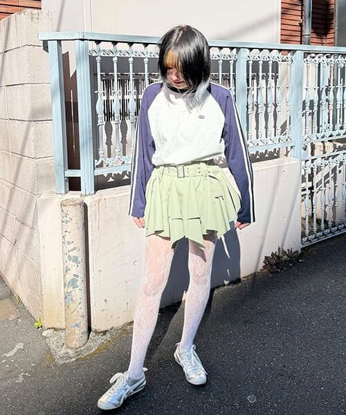 Mi-je / ミジェ Tシャツ | ラインラグラン長袖Tシャツ【韓国ファッション】 | 詳細12