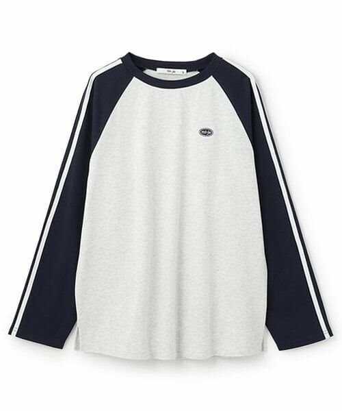 Mi-je / ミジェ Tシャツ | ラインラグラン長袖Tシャツ【韓国ファッション】 | 詳細3