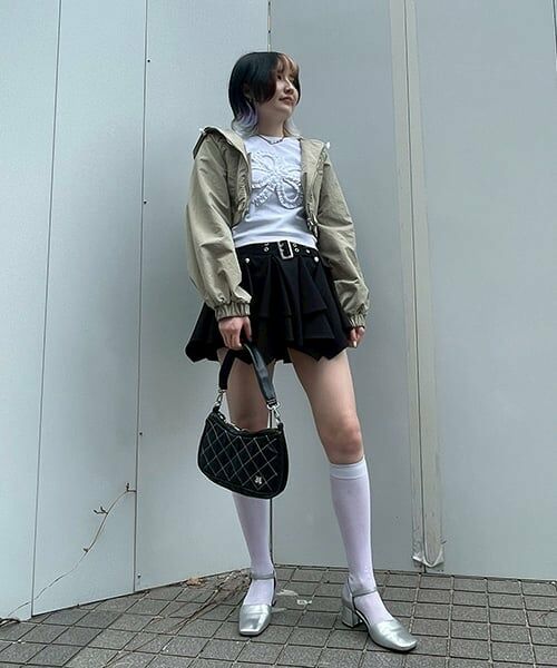 Mi-je / ミジェ Tシャツ | モチーフフリル長袖Tシャツ【韓国ファッション】 | 詳細12