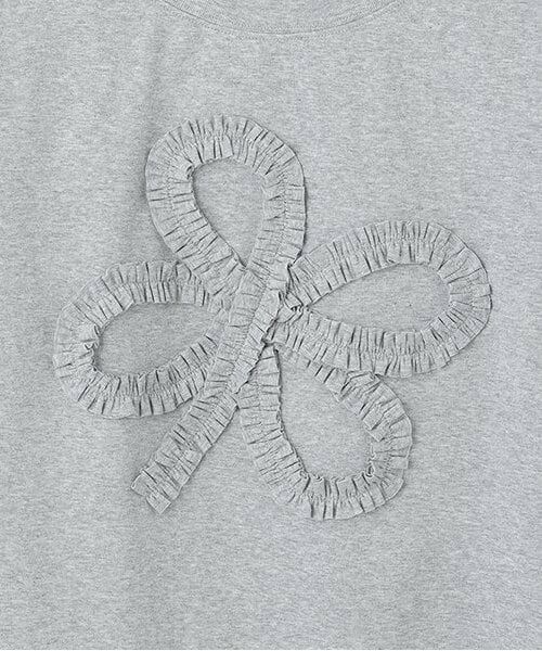 Mi-je / ミジェ Tシャツ | モチーフフリル長袖Tシャツ【韓国ファッション】 | 詳細7